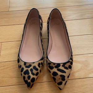 Leopard print flats